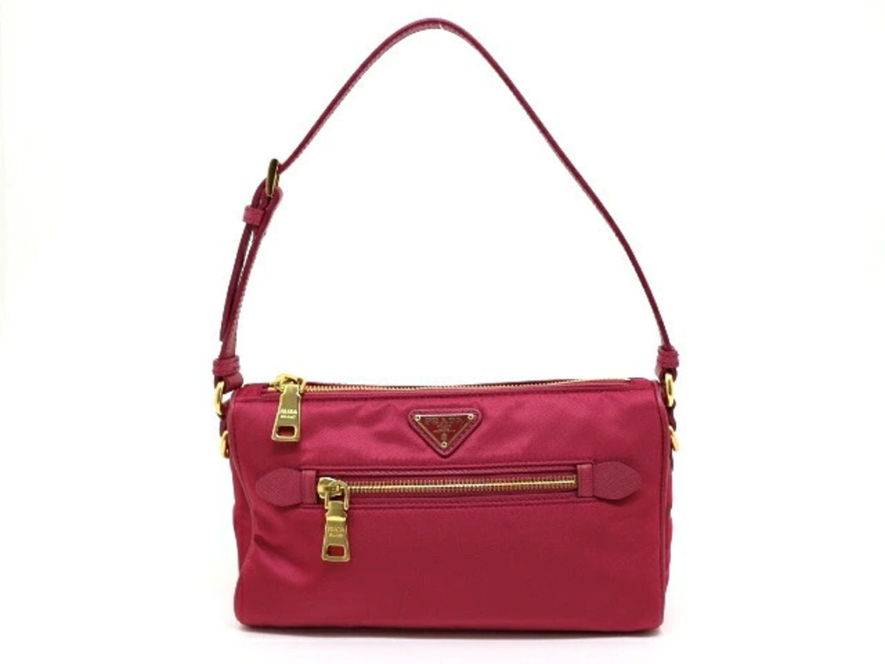 Prada bag shoulder accessory Pouch Clutch pink